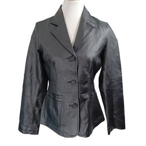 CHADWKCKS LEATHER JACKET SIZE 6